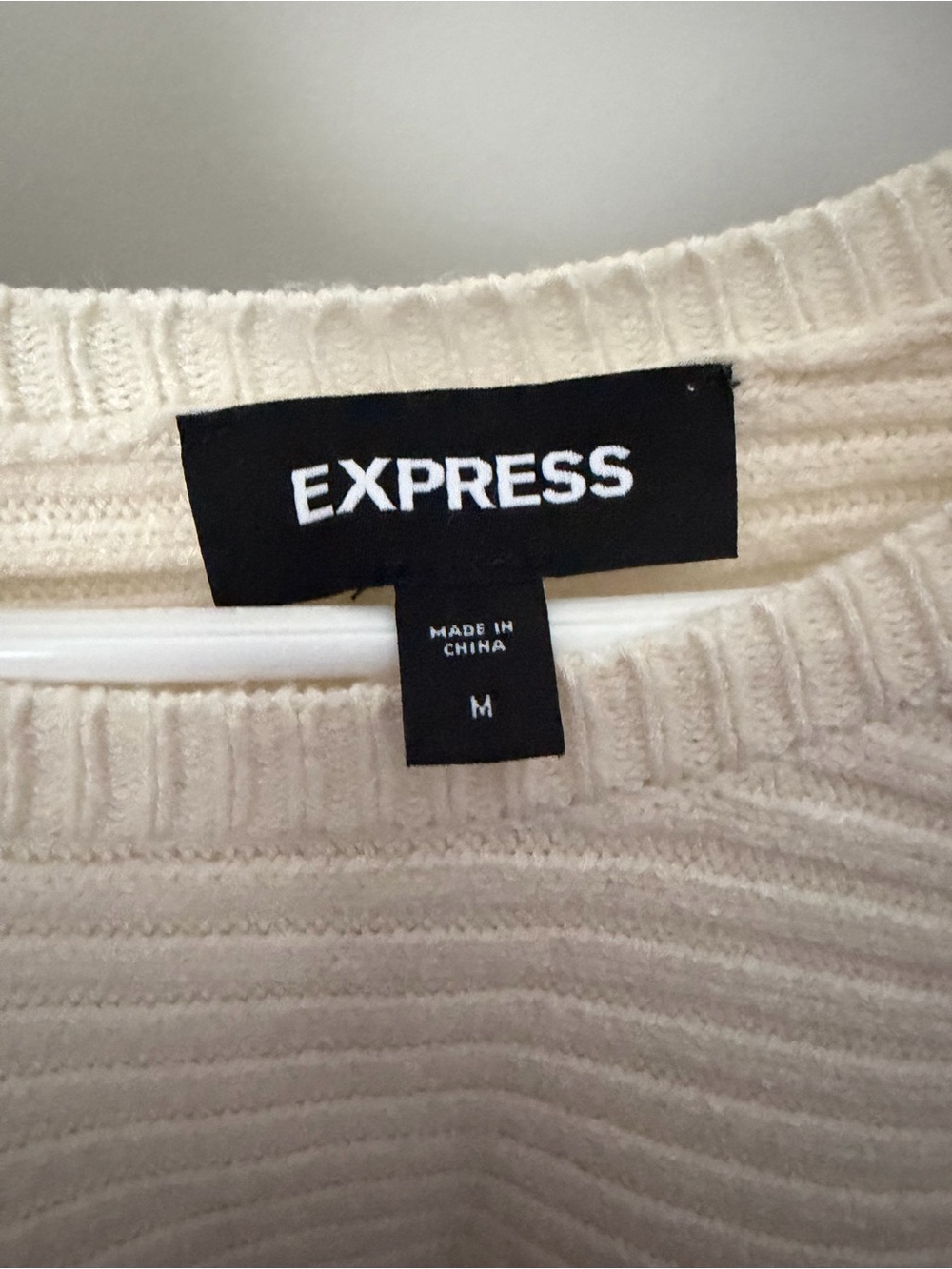 Express Colorblock Ribbed Knit Sweater - Size Medium - Picture 3 of 5